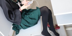 [大西瓜爱牙膏]黑丝水手服少女