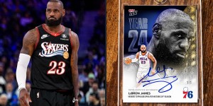 LeBron James 首张 76 人球员卡正式亮相！亲笔签名版本全球仅一张