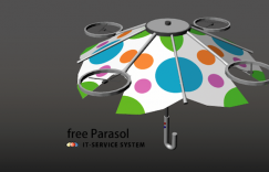 飞行雨伞 Free Parasol 免手撑洋伞从此撑伞不用手