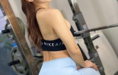 大眼天菜甜心「日野麻衣」超紧瑜珈裤「美臀」完美凸显
