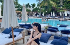 韩国女艺人NANA社交网站发泳装写真秀身材